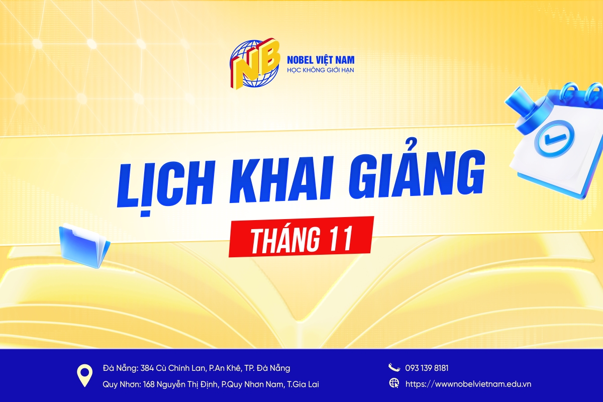 LỊCH KHAI GIẢNG CÁC LỚP NGHIỆP VỤ SƯ PHẠM THÁNG 11/2025